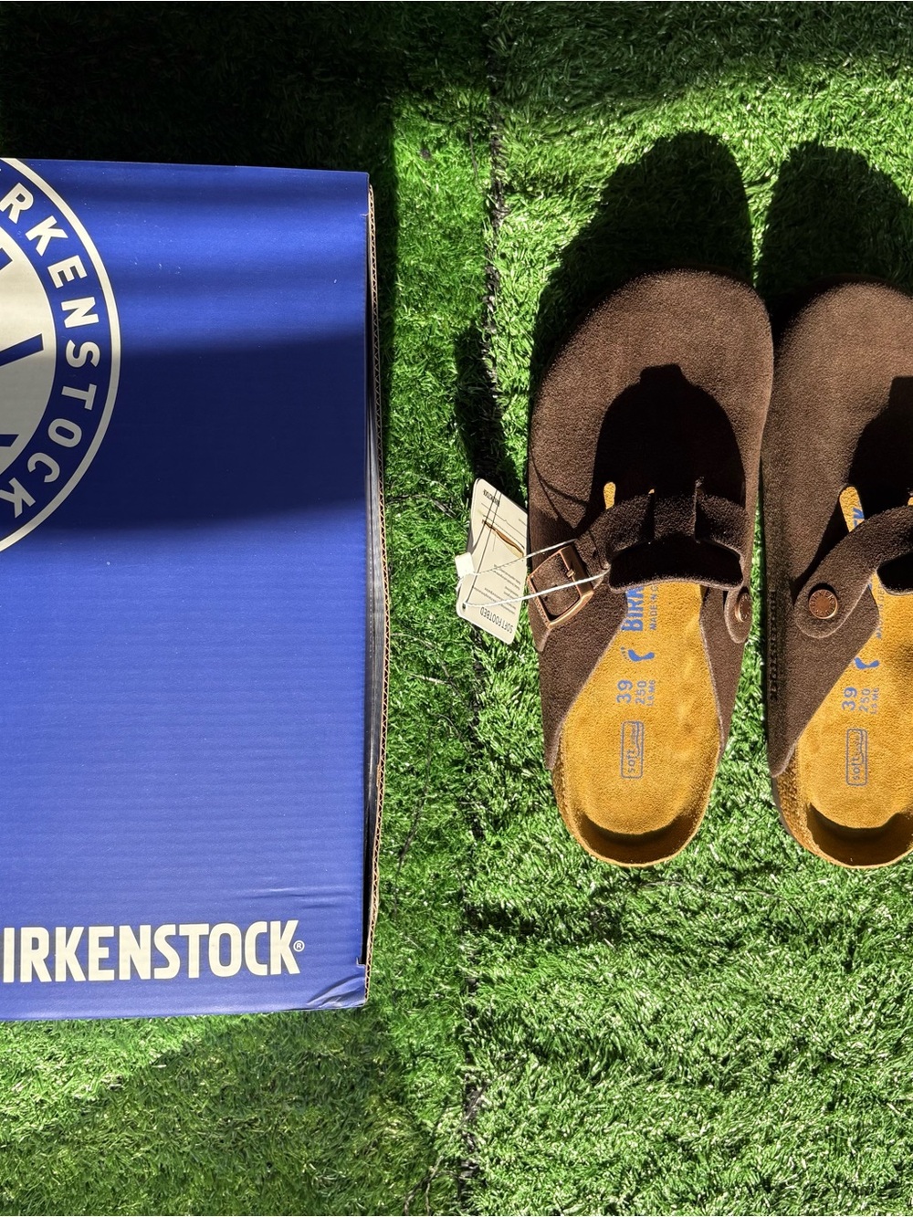 Birkenstock Mocha Suede Slip-On Clogs
